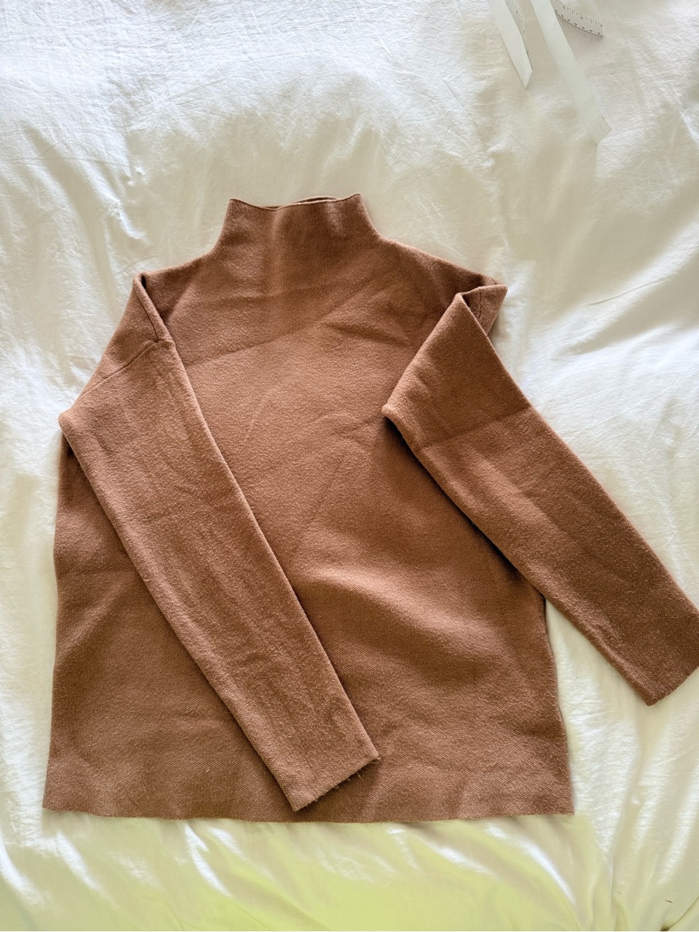 Tahari Rust Brown Turtleneck Sweater